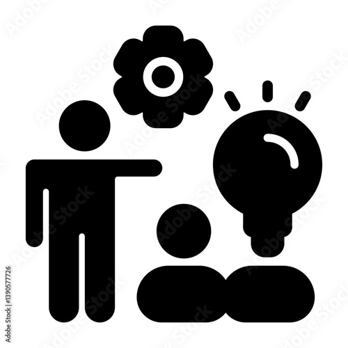 All In Teamwork Solid Solid Icon