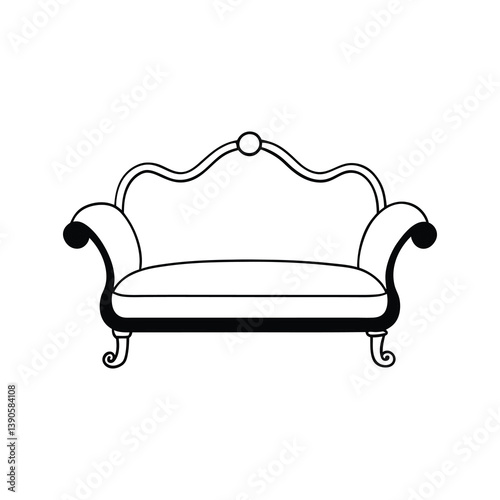 sofa isolated on white background
