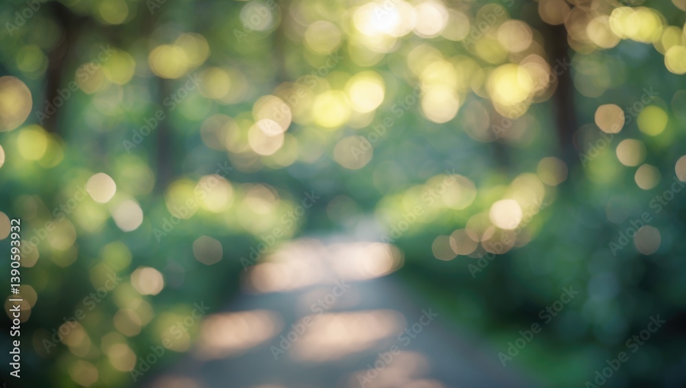 Obraz premium Abstract bokeh background featuring a blurred park