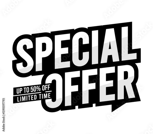 Banner design. Special offer