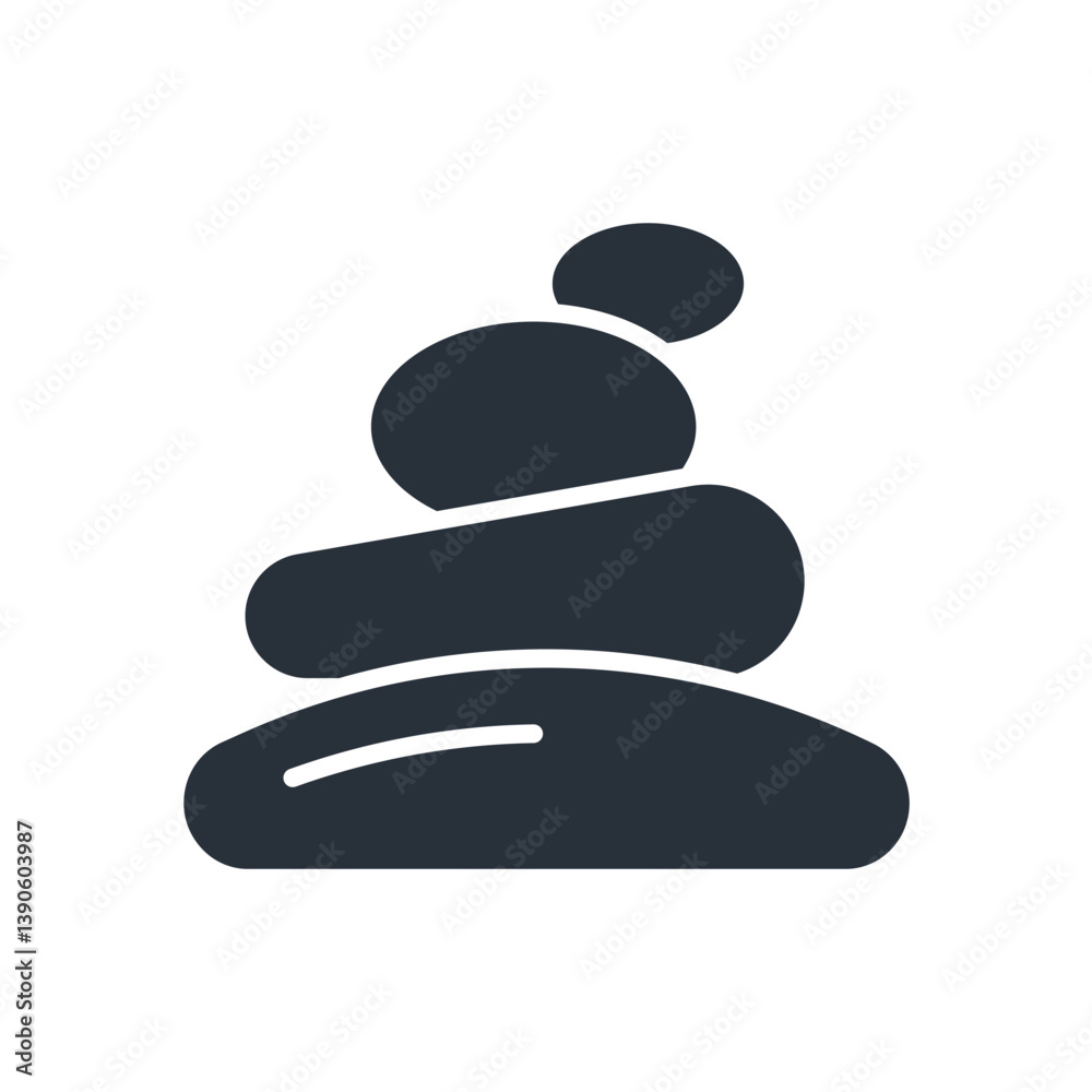 stone icons isolated on White Background. Flat style design stone icons isolated on White Background. Flat style design