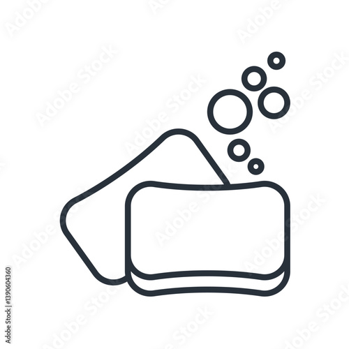 soap icons isolated on White Background. Flat style design