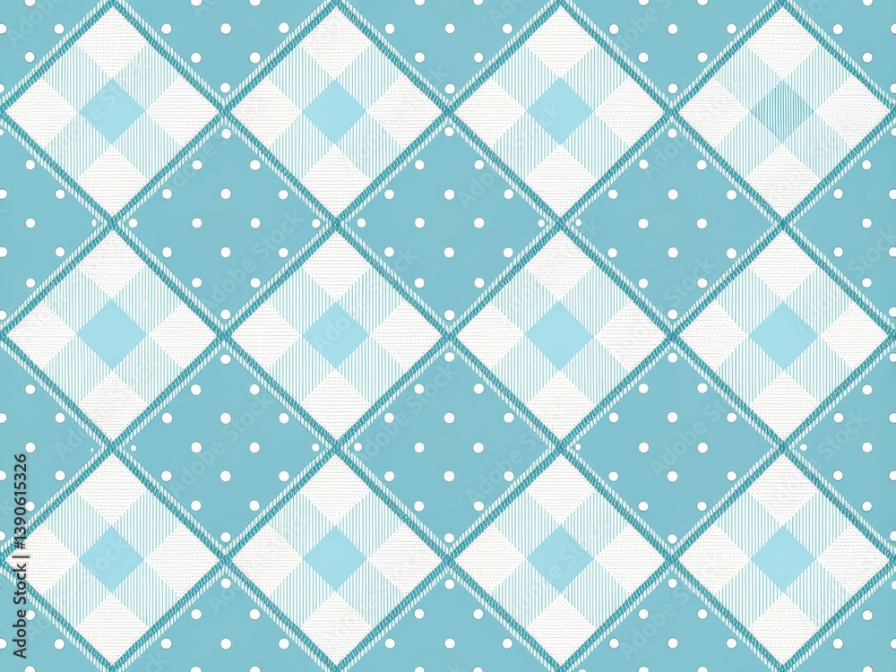 A repeating pattern featuring a light teal blue background with a patchwork of white and light teal blue squares in a diamond pattern. A repeating pattern featuring a light teal blue background with a patchwork of white and light teal blue squares in a diamond pattern.