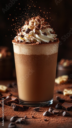 Chocolate beverage dessert drink