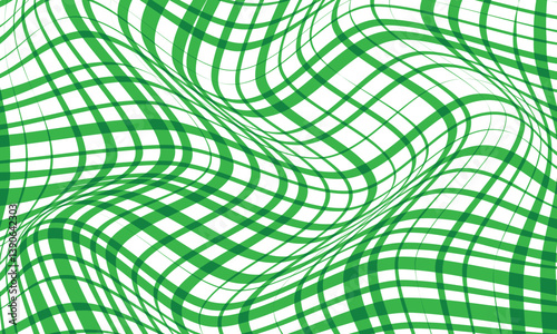 abstract green tweak line plaid wave pattern background, banner, poster.