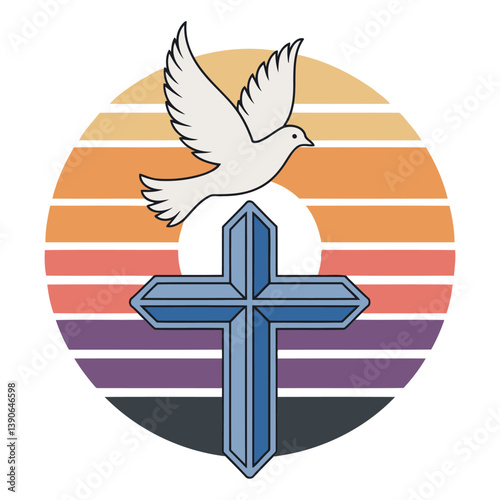 vector cross with wings