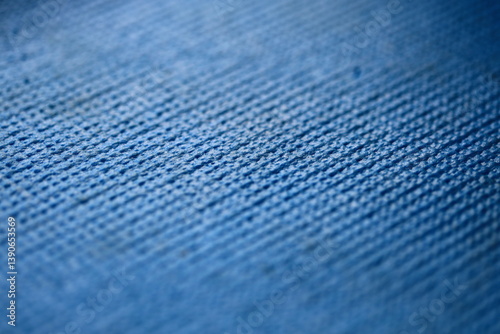 Obraz na płótnie A detailed look at a blue fabric texture. w salonie