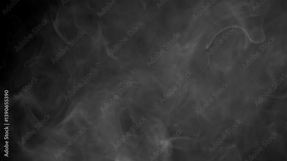 Abstract white smoke in slow motion, fog in light spot background. slow motion 
