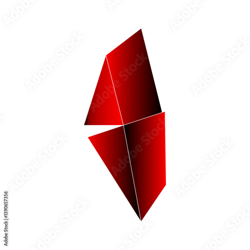 Modern and professional black and red gradient logo design with a bold and stylish look. Perfect for businesses, startups, technology companies, or personal branding. The logo features a clean, minima