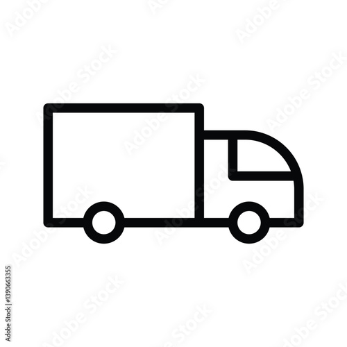 Logistic delivery icon with sleek, modern design. Ideal for transport, supply chain, and shipping services. High-quality vector, fully scalable and easy to customize for any project.