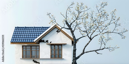 Creative Blue House Exterior
