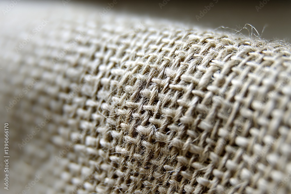 Unique texture of woven fabric creates a natural aesthetic appeal