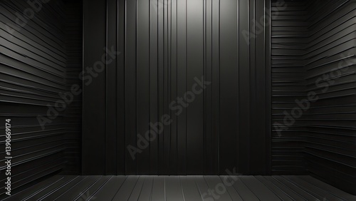 a black and white abstract background with a dark background and a lot of vertical lines