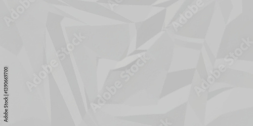 White crumpled paper Blank white crumpled and creased paper poster.