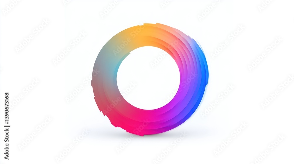 Vibrant Gradient Circle Design with Layered Effects for Modern and Abstract Projects Vibrant Gradient Circle Design with Layered Effects for Modern and Abstract Projects