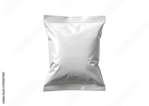White Snack Package Mockup isolated 