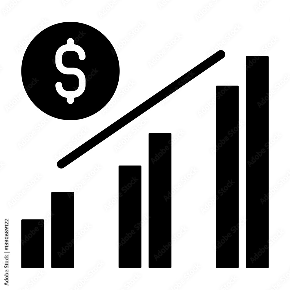 Financial Chart Solid Solid Icon Financial Chart Solid Solid Icon