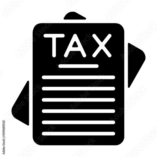 Income Declaration Solid Solid Icon