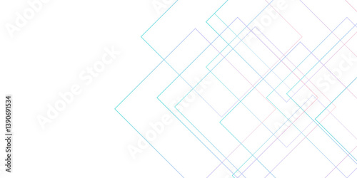 Minimal abstract geometric background with overlapping transparent rectangles and thin lines on white backdrop modern clean tech style design ideal for business presentations websites templates