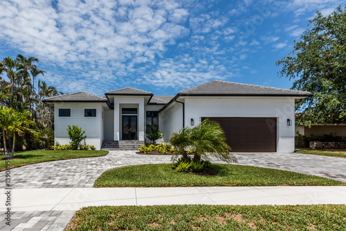 Luxury House Exterior on Marco Island Florida photo