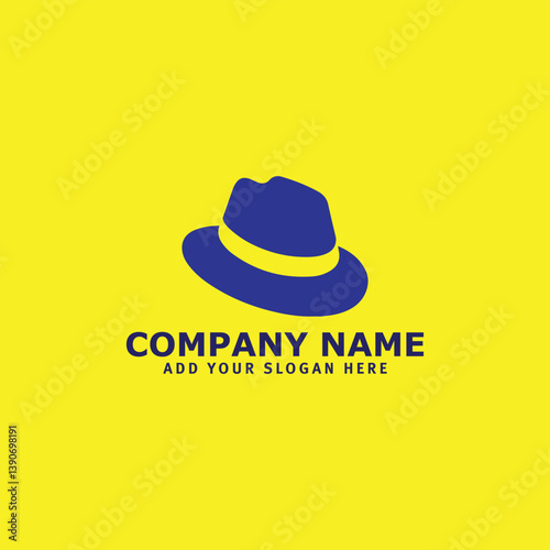 brain hat logo design vector