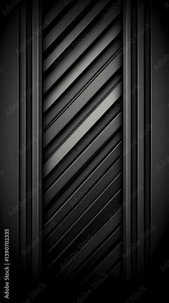 Obraz premium Abstract 3D Black Stripes Background