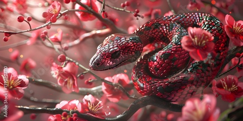 Happy Chinese New Year 2025 Snake Poster

