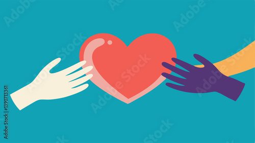 Healing Hands An illustration of hands reaching out to touch a heart demonstrating the comfort and support needed to heal attachment s.