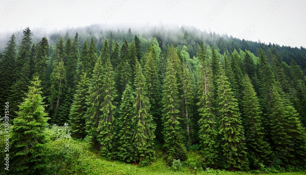 a green forest with trees in the background the trees are tall and green and they are spread out across the image the forest is surrounded by a white background a green forest with trees in the background the trees are tall and green and they are spread out across the image the forest is surrounded by a white background
