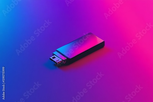 Obraz na płótnie flash drive with data transfer illustration w salonie