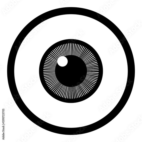 Obraz na płótnie An Eyeball Icon w salonie
