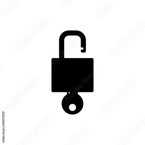 A Key Unlocking A Padlock Icon