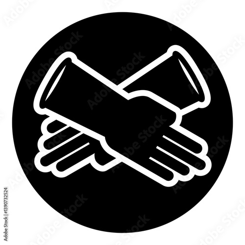 A Pair of Rubber Gloves Icon