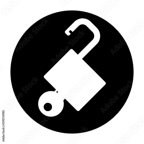 A Key Unlocking A Padlock Icon