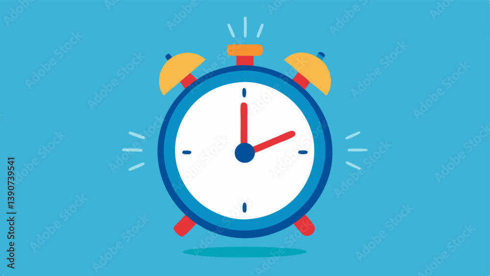 Alarm Clock An alarm clock set to a specific time representing the urgency to act quickly to avoid accruing more high interest debt.