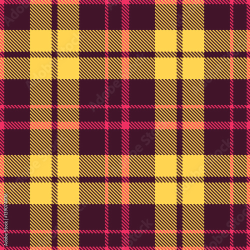Wallpaper Mural Plaid pattern seamless. Muted dark plum & Mellow red pink Tartan Fabric Design.  Torontodigital.ca