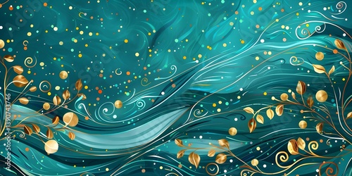 Vibrant Abstract Floral Pattern Design
