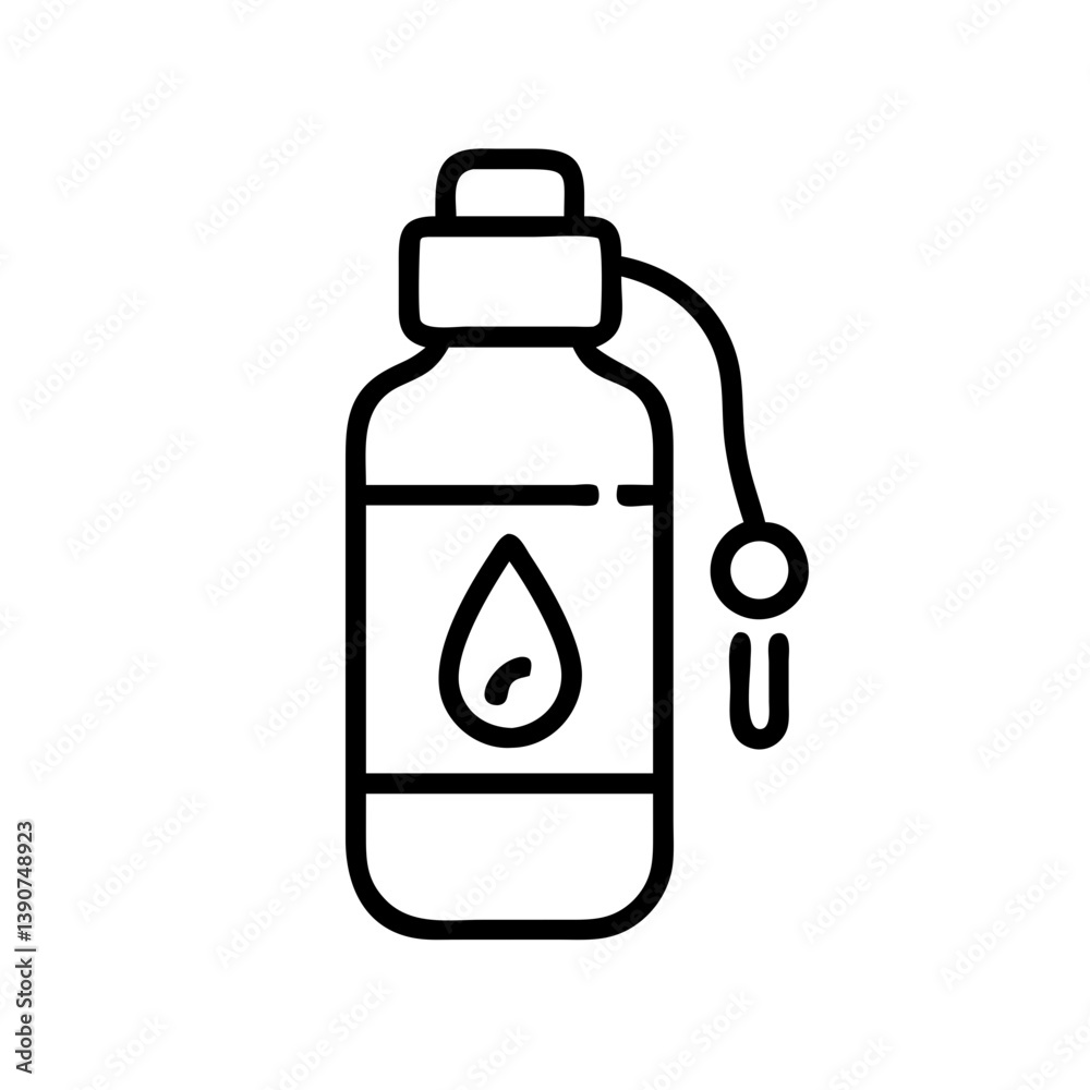 Water purifier icon illustration with drop on a white background Water purifier icon illustration with drop on a white background