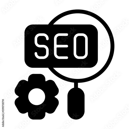 SEO Optimization Solid Solid Icon
