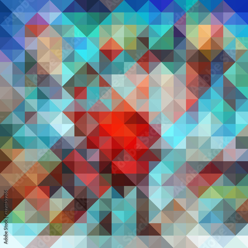 Colorful polygonal abstract background. Low poly effect. Polygon backdrop.