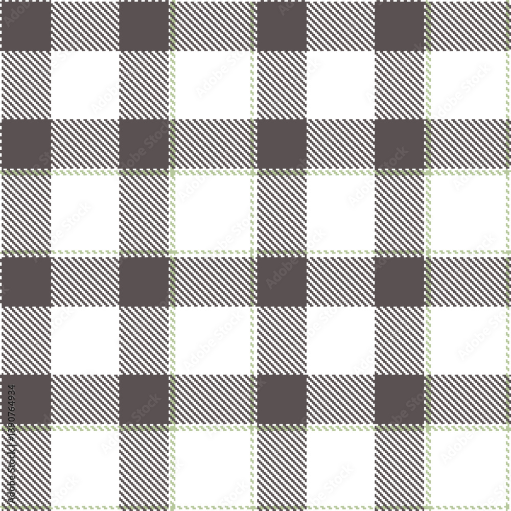 Dusky white and Rustic charcoal grey Seamless Tartan Fabric Design Dusky white and Rustic charcoal grey Seamless Tartan Fabric Design