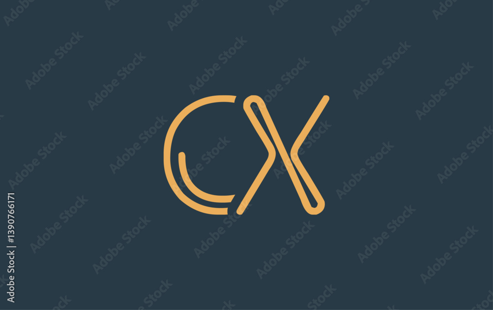 CX Minimalistic Line Art Logo Design with Abstract Lettering. Abstract minimalistic logo design featuring a sleek line art style. CX Minimalistic Line Art Logo Design with Abstract Lettering. Abstract minimalistic logo design featuring a sleek line art style.