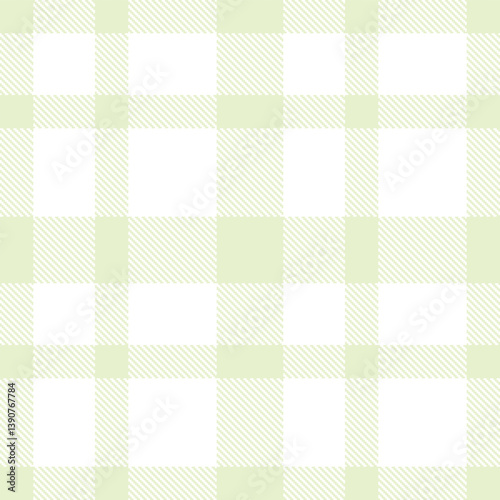 Dusky eggshell Seamless Tartan with Neon white accents Fabric Design