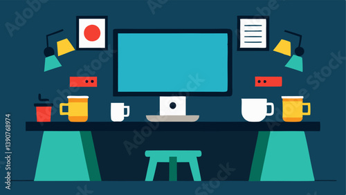 Observation Notes An expanded view of the investigators desk set up behind the twoway mirror complete with sticky notes a computer and coffee cups indicating ongoing observations.