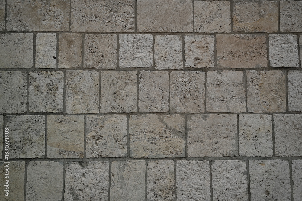 Fototapeta premium grey natural stone pavement texture, square tiles background for architecture, design, flooring, construction and urban projects