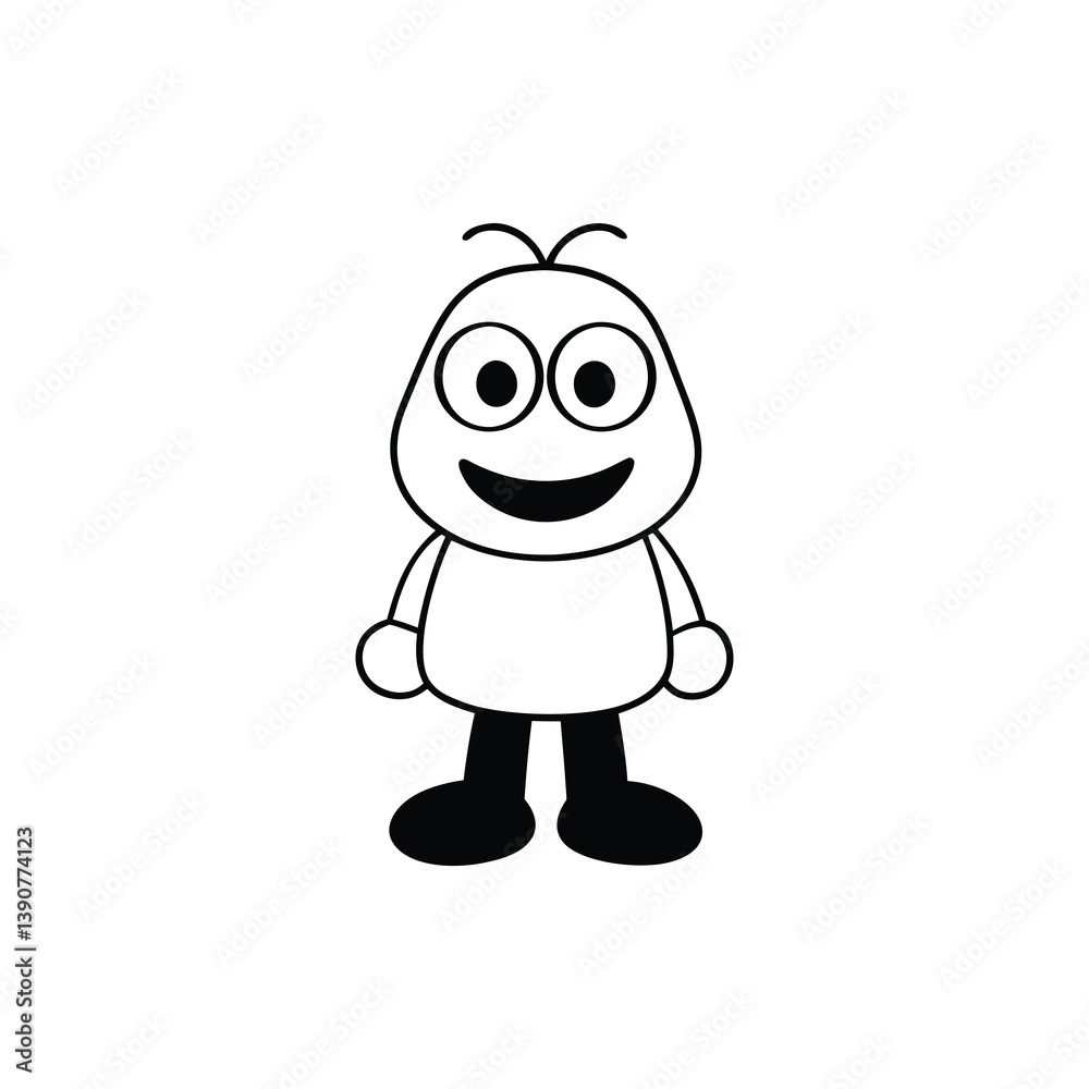 Fototapeta premium funny cartoon zombie