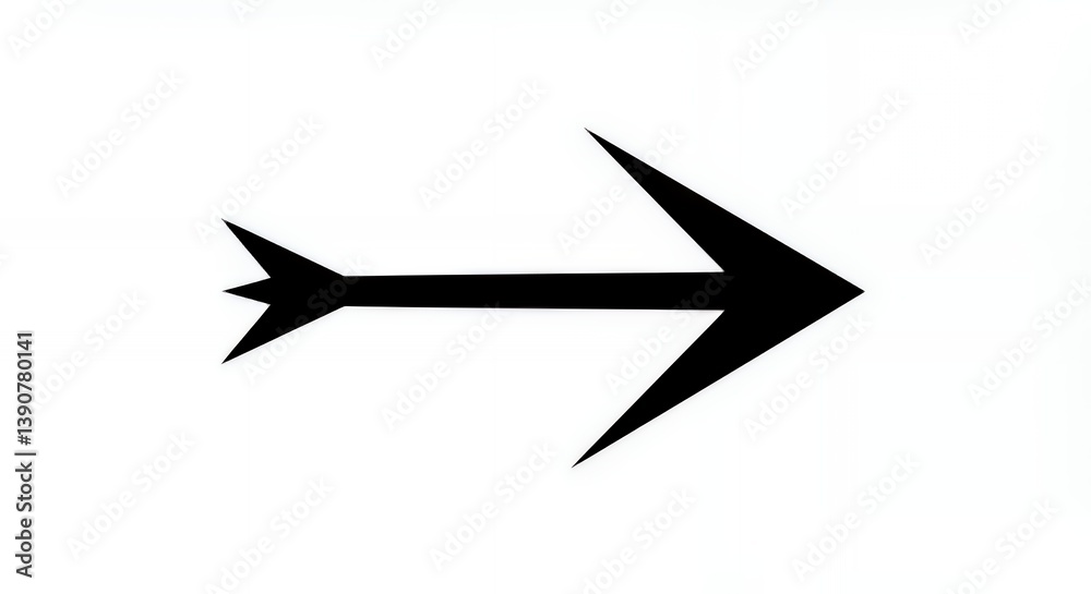 Pointing Arrow Icon Illustration in Black and White for Navigation Design Pointing Arrow Icon Illustration in Black and White for Navigation Design