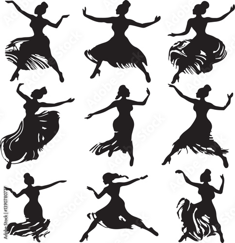 Dancing silhouette