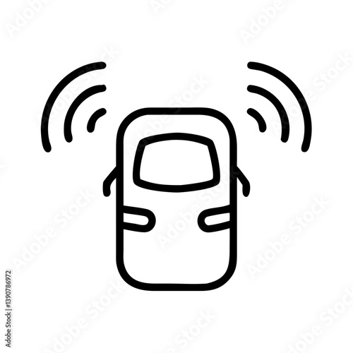 Smart parking system icon