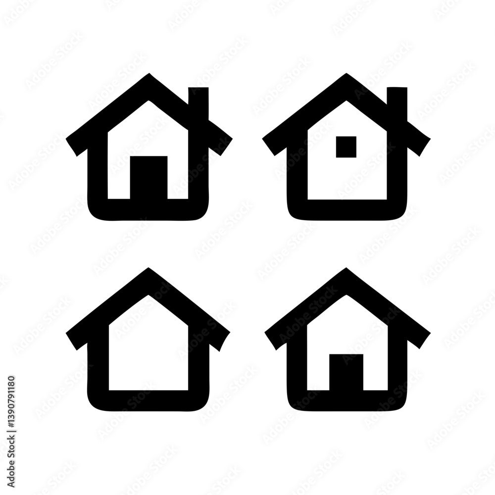 Simple house symbol. Smart home icon collection. Main page pictogram in filled, thin line, outline editable Stroke. House, Technology, Wireless. Professional vector icon.
Simple house symbol. Smart home icon collection. Main page pictogram in filled, thin line, outline editable Stroke. House, Technology, Wireless. Professional vector icon.